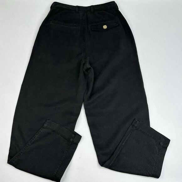 Everlane Women’s‎ NWT Muted Black The Tencel Relaxed Chino Pant 0/W28/L28.5 - Picture 4 of 13